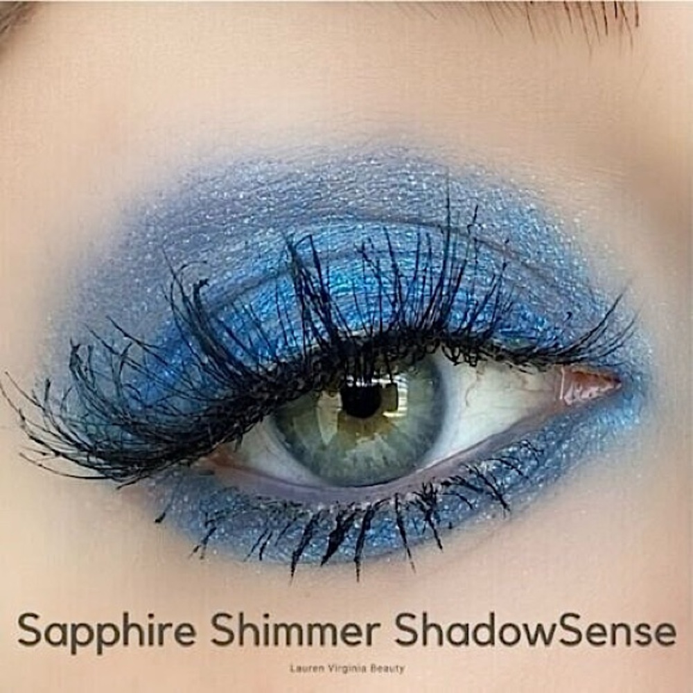 ShadowSense Sapphire Shimmer NEW Blue Glitter Cream to Powder Eyeshadow